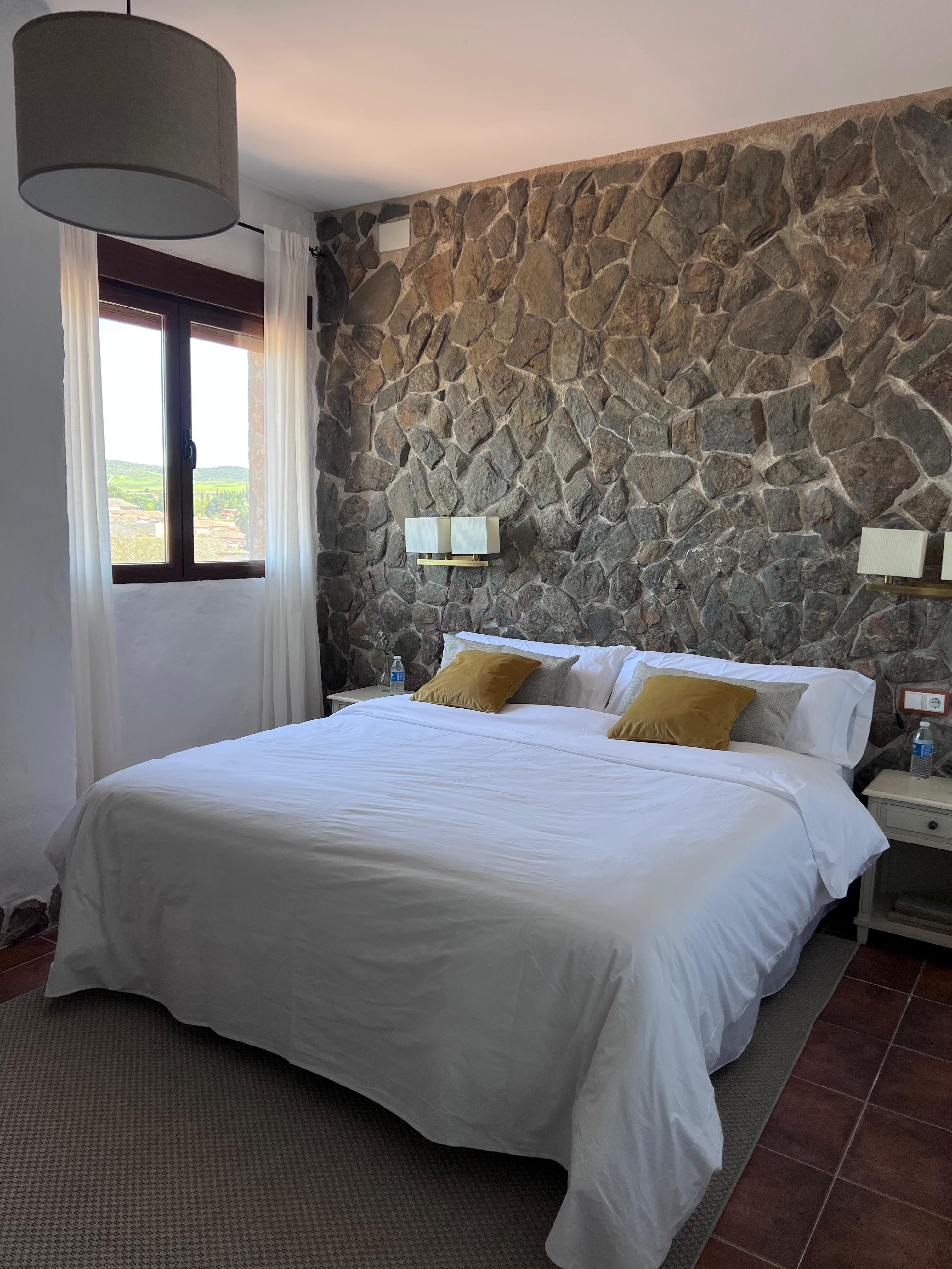 Habitación 1 dúplex con cama de matrimonio en Casa Rural El Señorío de Valdepusa